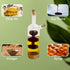 Countertop Lily's Home Triple Globe Olive Oil and Vinegar Dispenser - Glass Cruet with Cork Base, Nested Design