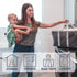 CleverMade Collapsible Laundry Tote, Midnight Black/Shadow Gray 2PK, 50L Collapsible Laundry Baskets with Long Carry