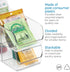 iDesign Linus Spice Packet Organizer Bin for Kitchen Pantry, Cabinet, Countertops - Clear Large