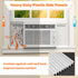 GCGOODS Window Air Conditioner Side Panels with Frame, Adjustable Kit for 8,000 BTU Units