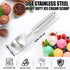 CUNSENR Stainless Steel Ice Cream Scoop - Heavy Duty Ice Cream Scooper with Ergonomic Handle - One-Piece Metal Ice