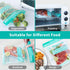 Microwave Steamer Bags 15 Pack for Vegetables, Potatoes, Meat, 7.9 X 8.7 Inches