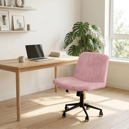 Armless NICEEC Criss Cross Chair Cover Office Dorm Desk Chair Covers Vanity Chair Covers Computer Mid Back Wide Seat