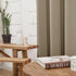 Deconovo Blackout Curtains, Room Darkening Thermal Insulated Drapes, 2 Panels 38W x 54L Inch Taupe