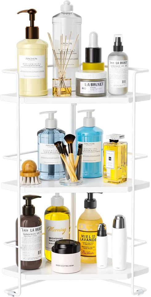 3-Tier Countertop Counter, BOIVSHI Bathroom Organizer, Bathroom Organizers and Storage for Bathroom, Kitchen Corner