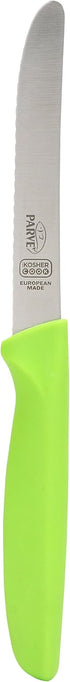 Kitchen Knife 3-Piece Set - 4.5 inches, Steak and Vegetable Knife, Razor Sharp Curved Tip, Color Coded Tools