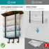 3 ELITEROO Towel Racks for Bathroom Wall Mounted, Towel Holder with Wooden Shelf and Hooks for Washcloths Hand Towel