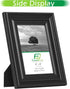 FrameWorks 2-Pack Black Wooden Picture Frames, 4” x 6” with Luxury Wide Molded Edges and Tempered Glass
