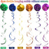30 pcs 90s Party Decorations Hanging Swirls for Back to 1990's Theme Birthday Party Decor Supplies