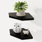 Fun Memories Corner Shelf Wall Mount Set of 2 - Solid Oak