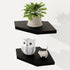 Fun Memories Corner Shelf Wall Mount Set of 2 - Solid Oak