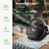 Odoland 2 Packs 10000mAh Camping Rechargeable Fan with Hanging Hook, Portable Battery Operated Tent Fan
