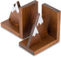 Waratah Designs Mountain Bookends - Wooden Non Slip Decorative Bookends for Heavy Books - Rustic Office Decor