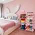 7-Tier 24 -30 Closet LNYZQUS Large Pink Shoe Rack, Pairs Tall Shoe Organizer Shelf, Kids Boots Stand Organizer