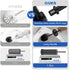 Set, 304 Black Toilet Brush and Holder Stainless Steel Heavy Duty Toilet Bowl Brush and Holder with Long Handle