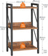3-Tier BF71SJ01 HOOBRO Bookshelf, Industrial Bookcase, Book Shelf Storage Organizer, Small Bookshelf with Metal Frame