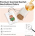 12 Packs Closet MYARO Baby Powder Scent Sachets Room Air Freshener for Drawer Clothes Storage Small Space Odor