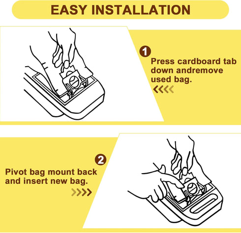 Vacuum Cleaner Bags Replacement for Kenmore Canister Type C/Q 5055, 50557, 50558 and Panasonic Type C-5 Vacuums, 12