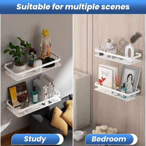 Rack,2 Pack 2LWLT). lanlord Wall Mounted Shower Caddy Shelf Organizer No Drilling Adhesive Shower Shelves,Bathroom