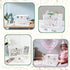 OurWarm PVC Hollow Wedding Envelope Box with Lock and Card Sign, Secure Money Box for Wedding Reception, Birthday, Baby