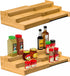 VenDotbi Spice Rack, 3-Tier Expandable Bamboo Spice Rack Organizer for Cabinet, Kitchen,