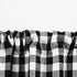 Buffalo Check Curtains, Blackout Buffalo Plaid Curtains for Living Room, 36x36inch, 2 Pack (Black White)