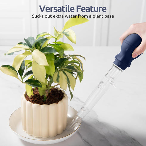 U-Taste 1.5oz Angled Turkey Baster - Heat Resistant Food Grade Tritan and Silicone Basting Set (Midnight Blue)