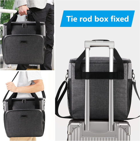 BAGLHER Coffee Maker Storage Bag, Waterproof Travel Carrying Organizer Case, Dustproof Tote Bag with Shoulder Strap