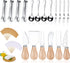 Charcuterie Board Accessories 18-Piece Set, Cheese Butter Spreader Knife, Mini Serving Tongs, Spoons, Forks