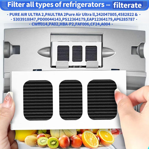 8 Pack Paultra2 Refrigerator Air Filter Replacement - For Frigidaire PAULTRA2 Pure Air Ultra II, Electrolux Part