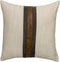 BOYSUM Farmhouse Decorative Outdoor Throw Pillow Covers, Brown Faux Leather Accent Pillow Cover, 18 x 18 Inch
