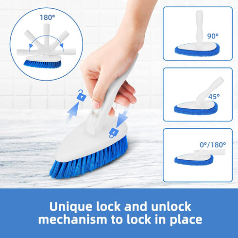 Qaestfy Bathtub Brush Replacement Head for Shower, Tub, and Tile Cleaning, Compatible with QAE008 & QAE002 Model QAE010