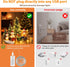 Remote33ft 100LED 8 HXWEIYE Fairy Lights Battery Operated (Included) with DIY Timer & Rechargeable Twinkle String