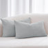 PHF 100% Cotton Waffle Weave Lumbar Pillow Cover, 12" x 20", 2 Pack, Light Grey