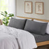 Empyrean Bedding Pillow Case Set of 2, Standard Size, Soft Microfiber, Dark Grey