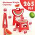 9 Inch, 265 lb ACSTEP Folding Step Stool Sturdy Collapsible Step Stool Foldable Up to for Kids Toddlers & Adults, Non