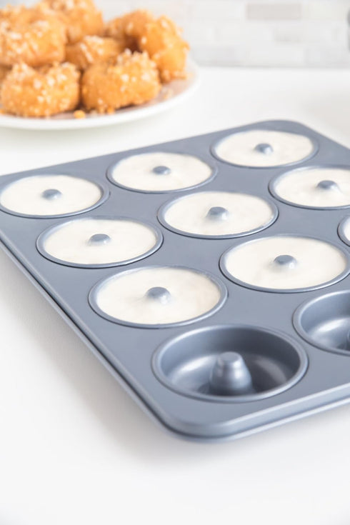 Fox Run Non-Stick Mini Donut Pan, 12-Cavity Mold for 2" Donuts