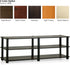 Furinno TST No Tools 3-Tier Wide Shoe Storage Rack, Dark Brown/Black, 47 Inch