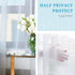 Anjee White Sheer Curtains, 45 Inches Long, 2 Panels Set, 52 x 45 Inch for Kids Room