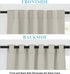 RYB HOME Blackout Curtains for Kitchen, Privacy Thermal Insulating Small Winow Curtain Shades for Classroom Bathroom Nursery Bedroom Cafe, W 34 x L 30, Natural, 2 Panels
