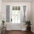H.VERSAILTEX Linen French Door Curtains, Semi Sheer Light Reducing Privacy, 1 Panel Door Shades, 25" W x 72" L,