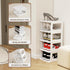 5-Tier Closet, 13 SEE SPRING Stackable Shoe Rack Organizer Plastic Shoe Storage Shelf for Entryway, Bedroom Holds Size