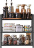 IBUYKE 3-Tier Spice Rack Industrial Counter Shelf, Desktop Storage Organizer Standing Seasoning Rack for Kitchen,