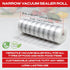 FORJAR Vacuum Sealer Bags Rolls Airtight Food Storage and Method Sous Vide Cooking - Perfect for Food Storage and Cooking - Ideal for Home and Commercial Use (8INx50FT)