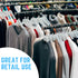Discount Sizing White Hanger 800 Size Clips XXS-XXXL - Garment Markers for Retail Closet Organization