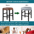 HFCNMY Counter Bands(4 Pack,Light Stool Covers Rectangle,Stretch Waterproof PU Rectangle Bar Stool Covers Vanity Stool