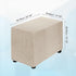 50-76cm 20"-30", uxcell Stretch Ottoman Cover Rectangular Oversized Square Ottoman Slipcover with Elastic for Foot