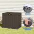 31 Package DUMOS Gallon Deck Box, Lockable Outside Storage Box for Outdoor Use, Outside Waterproof Resin Delivery Box