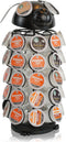 Made Easy Kit Carousel Coffee Pod Holder for Keurig K-Pods K-Cups, Metal Storage Organizer (Large, Black Dog)