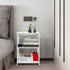Lechay Slim White Side Table - Perfect for Small Spaces